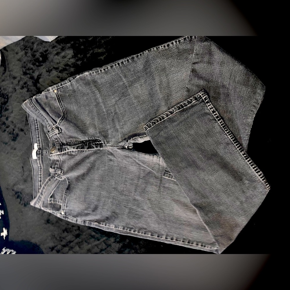 Flare black washed jeans